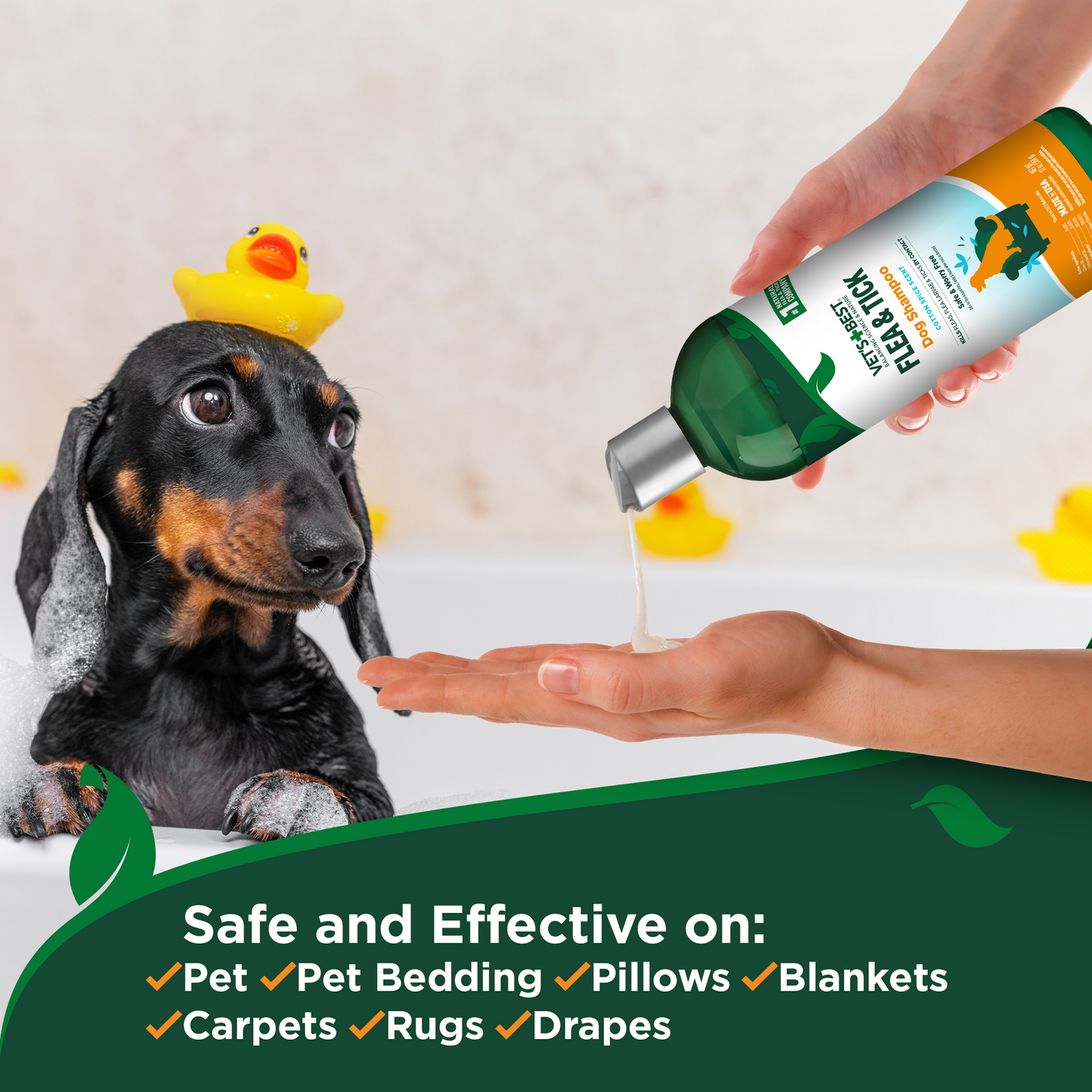 Flea and Tick Dog Shampoo �Cotton Spice Scent