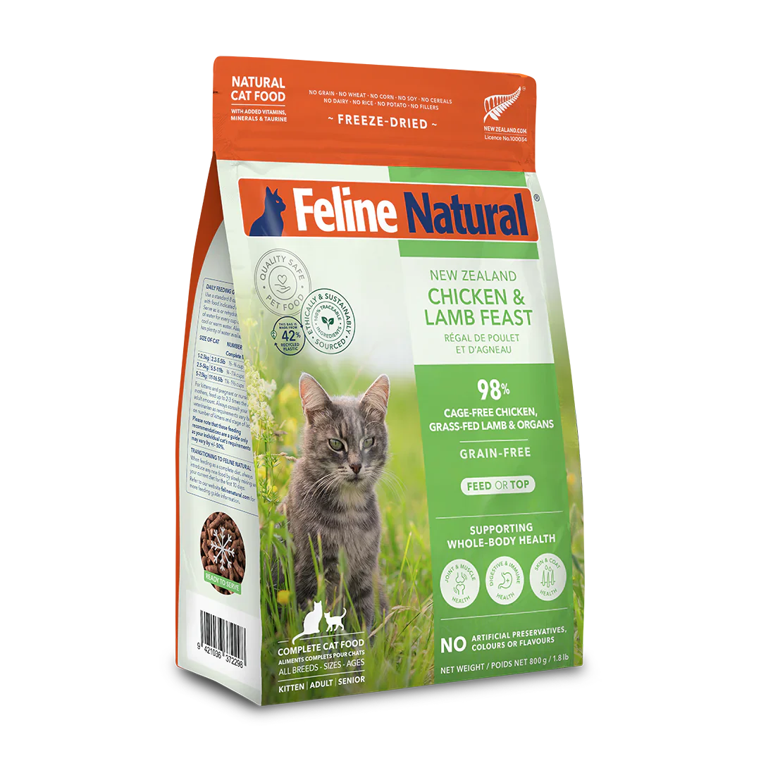 Feline Chicken & Lamb Feast Freeze-Dried Cat Food