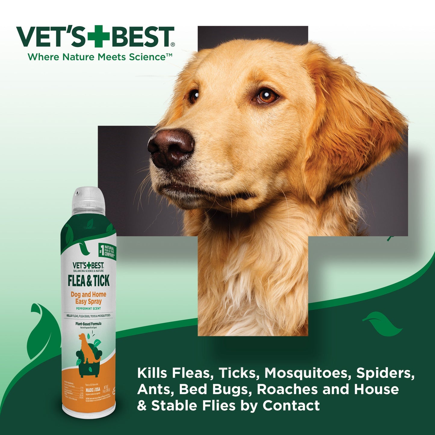 Flea & Tick Easy Spray for Dogs & Home, 14 oz.