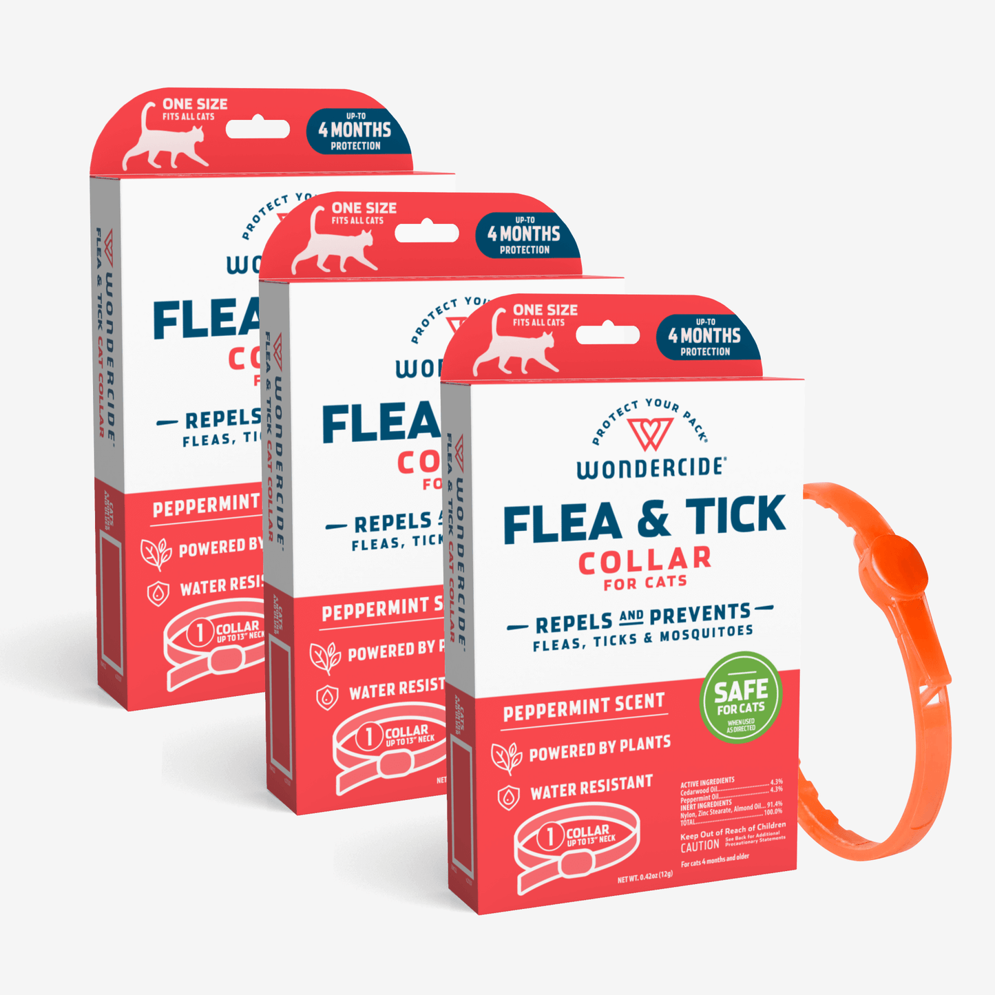 Wondercide 12-Month Flea & Tick Collar for Cats
