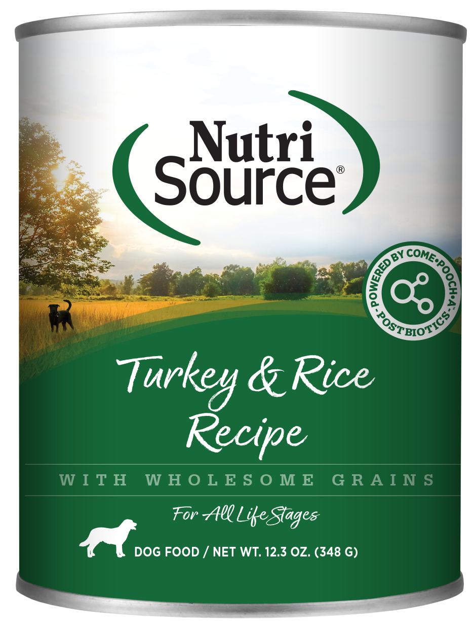 NutriSource Turkey & Rice Canned Dog Food