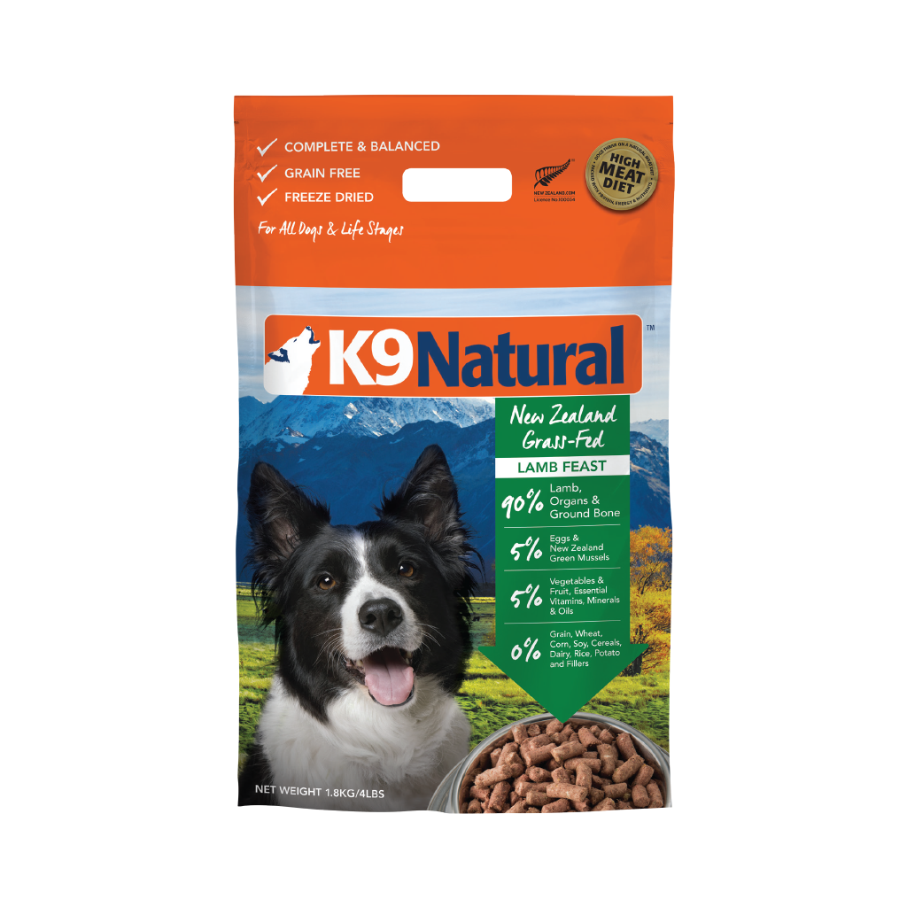 K9 Lamb Feast Freeze-Dried Dog Food