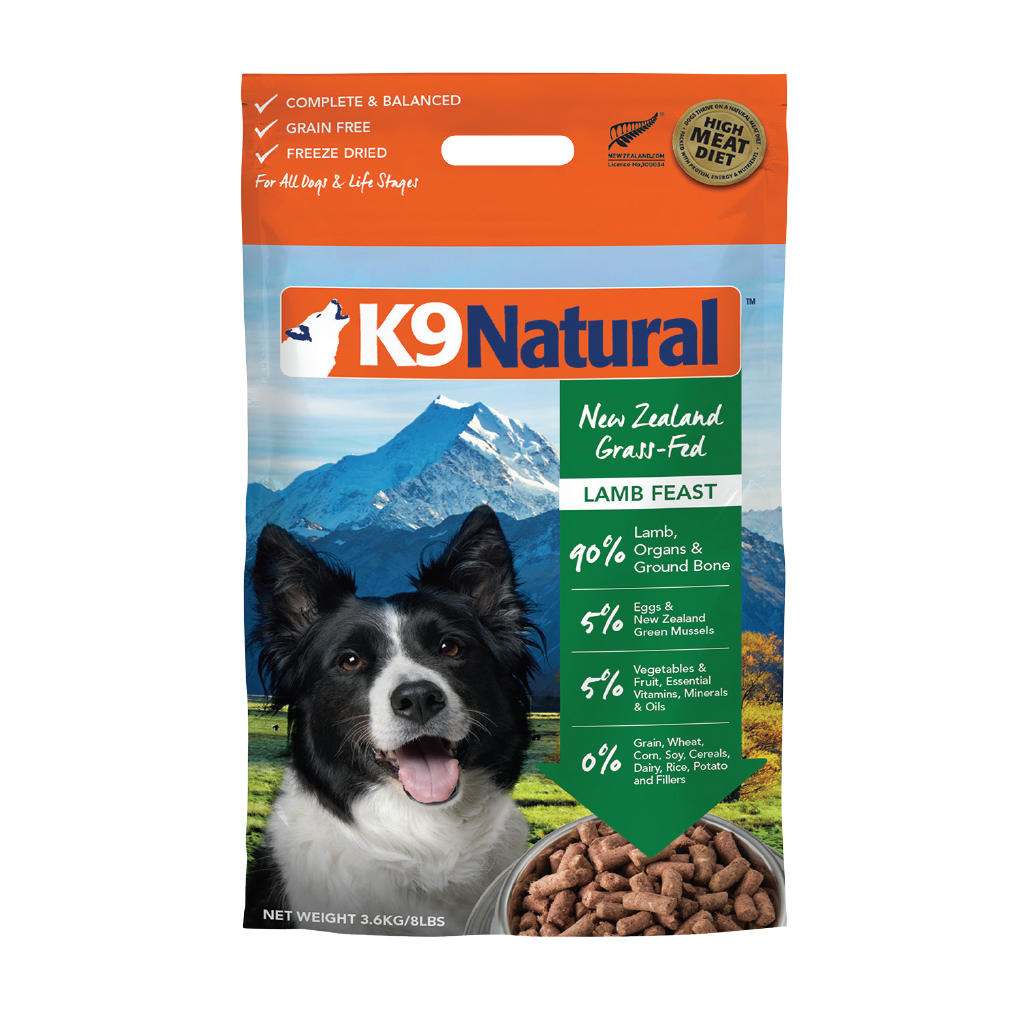 K9 Lamb Feast Freeze-Dried Dog Food