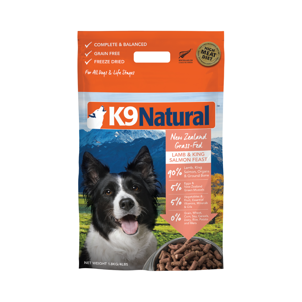K9 Lamb & King Salmon Feast Freeze-Dried Dog Food