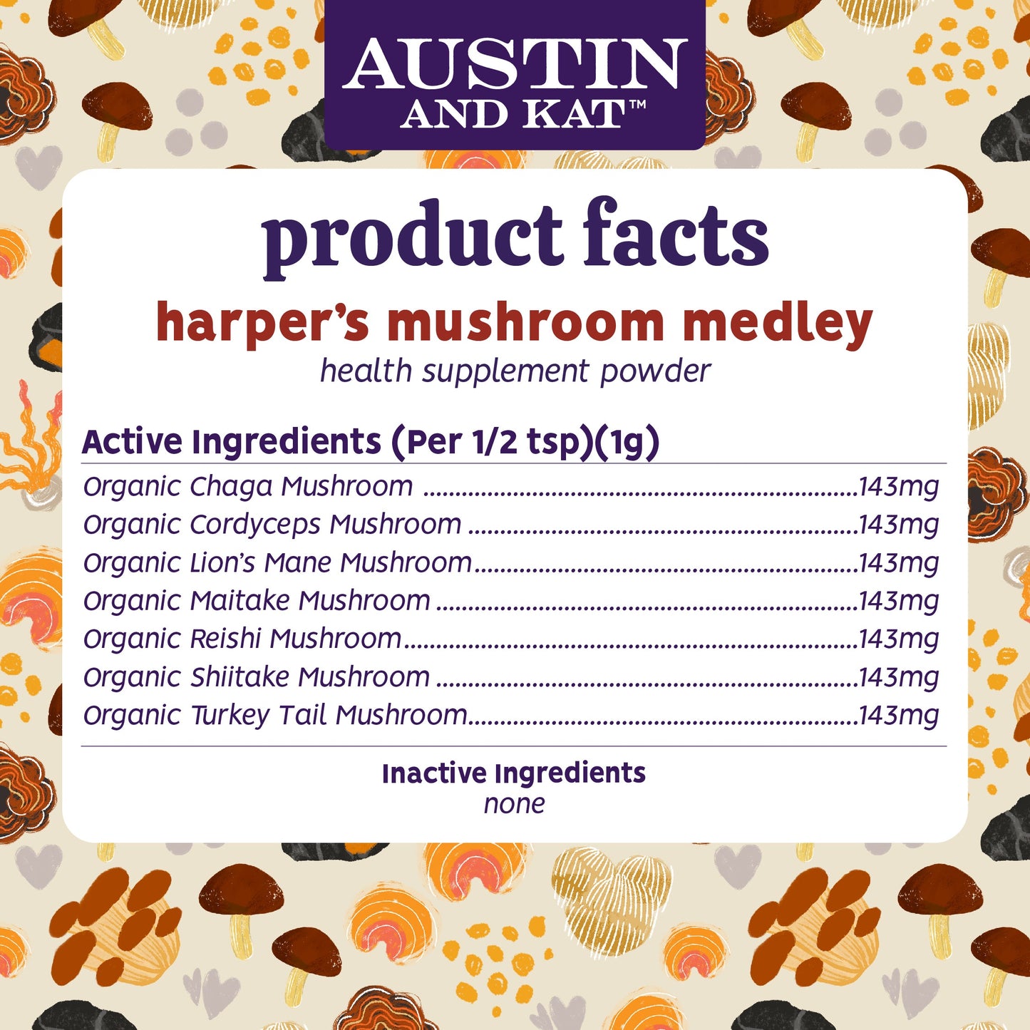 Mushroom Immunity Powder