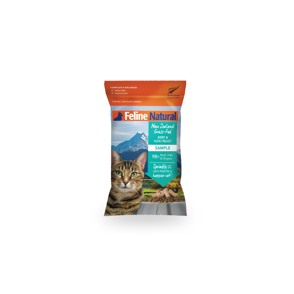 Feline Beef & Hoki Feast Freeze-Dried Cat Food Sample