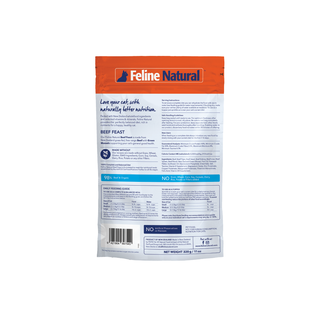 Feline Beef Feast Freeze-Dried Cat Food
