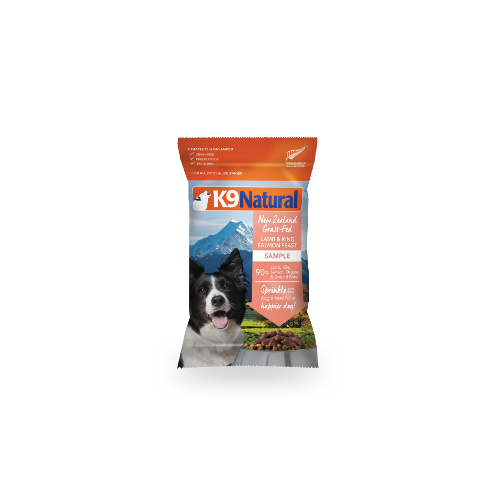 K9 Lamb & King Salmon Feast Freeze-Dried Dog Food Sample
