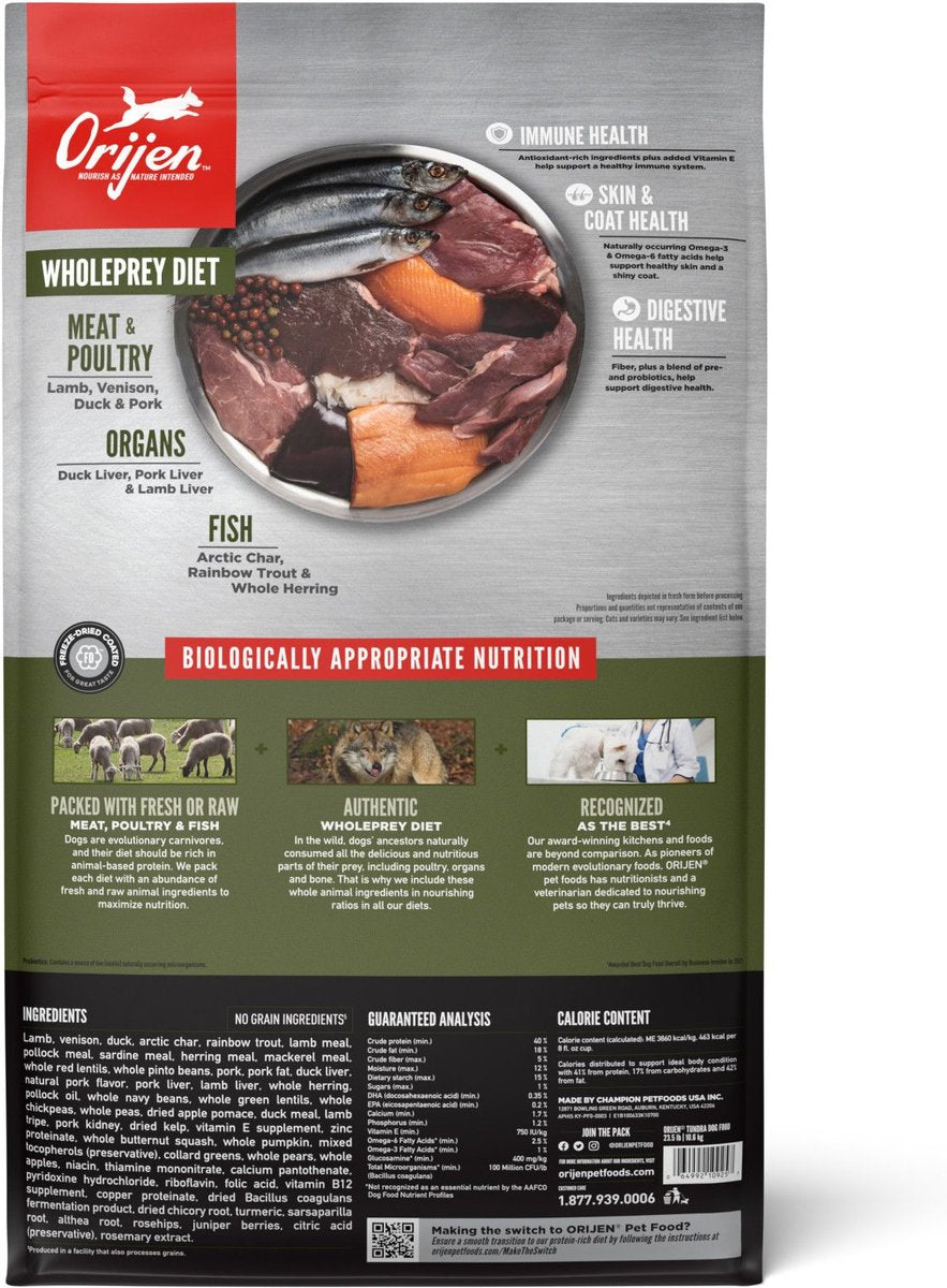 Orijen Tundra Dry Dog Food