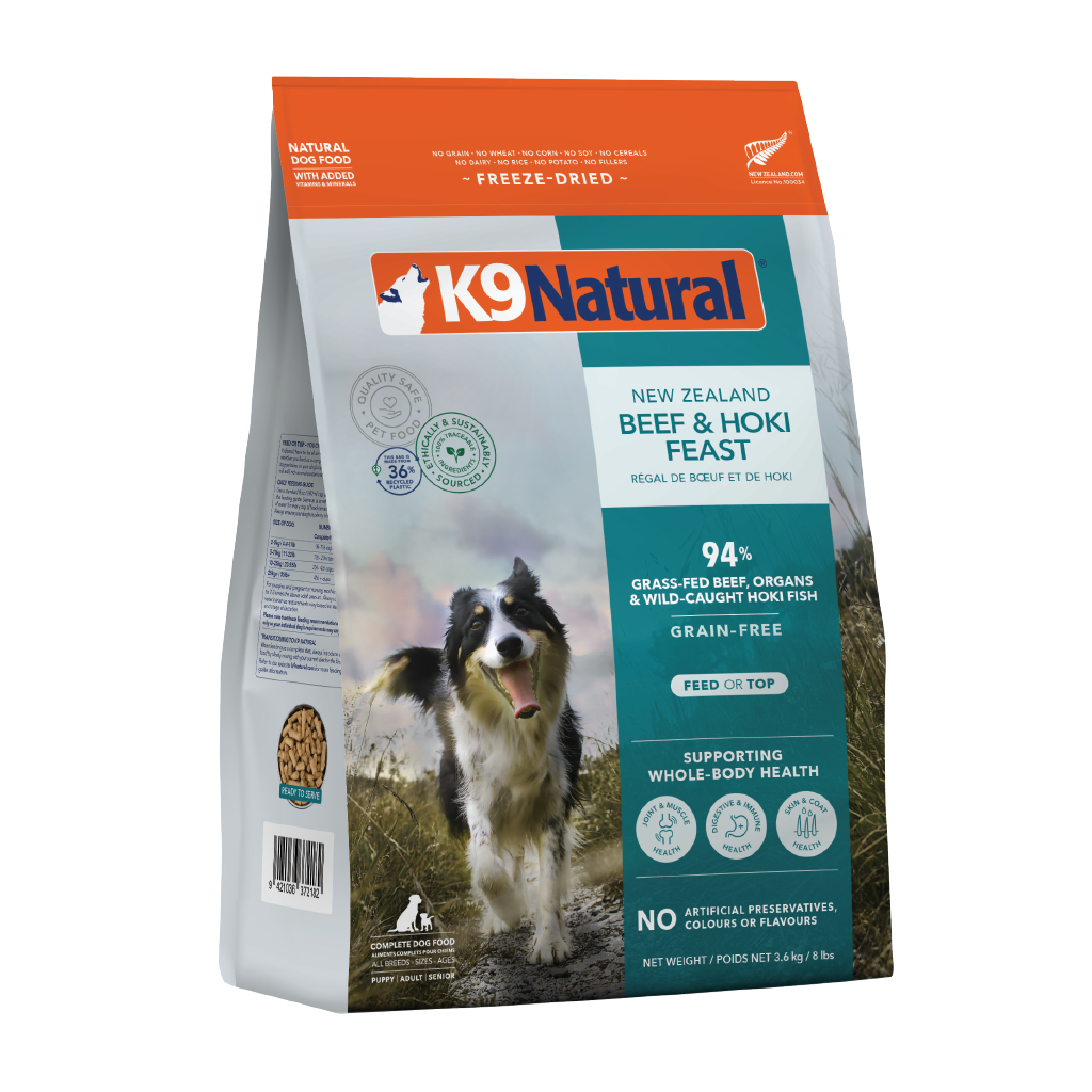K9 Hoki & Beef Feast Freeze-Dried Dog Food