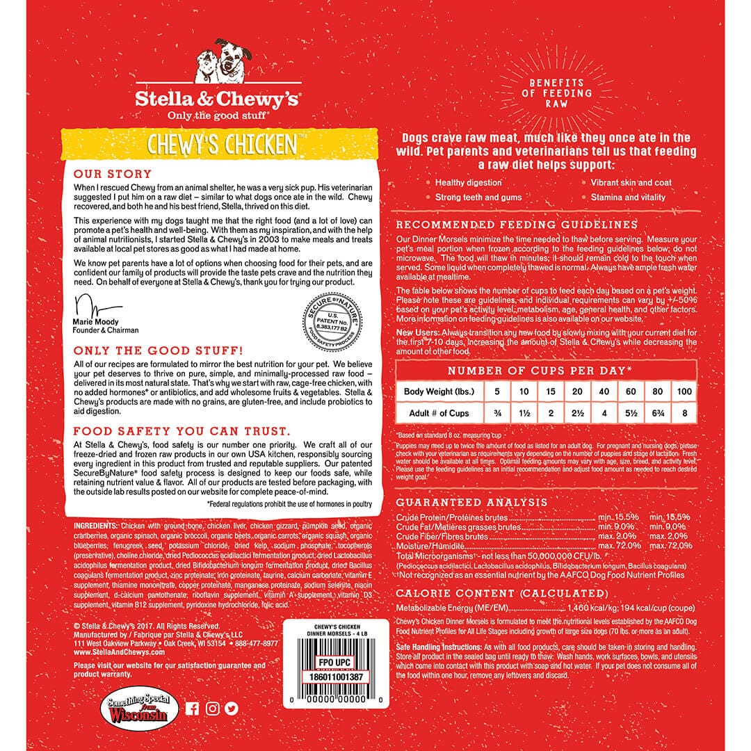 Chewy’s Chicken Frozen Raw Dinner Morsels