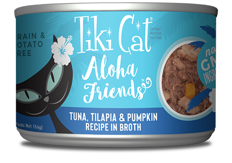 Tiki Cat Aloha Friends Tuna, Tilapia, And Pumpkin Recipe, Wet Cat Food