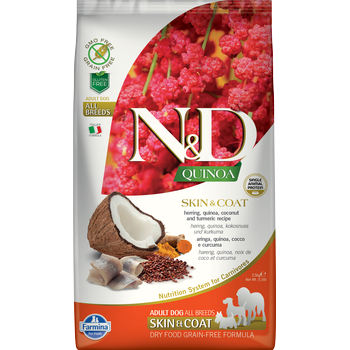 Farmina Pet Foods Adult Skin & Coat Herring Quinoa Coconut & Turmeric Formula Dry Dog Food