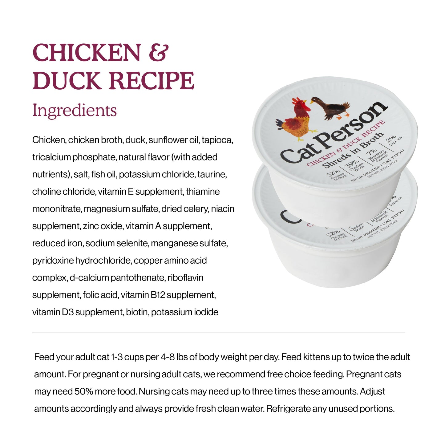 Chicken & Duck Shreds in Broth