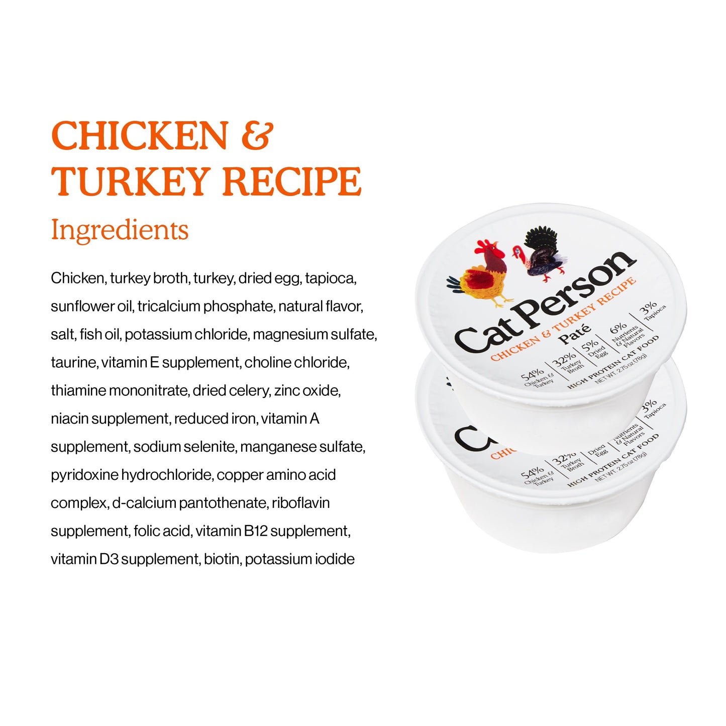 Chicken and Chicken & Turkey Paté