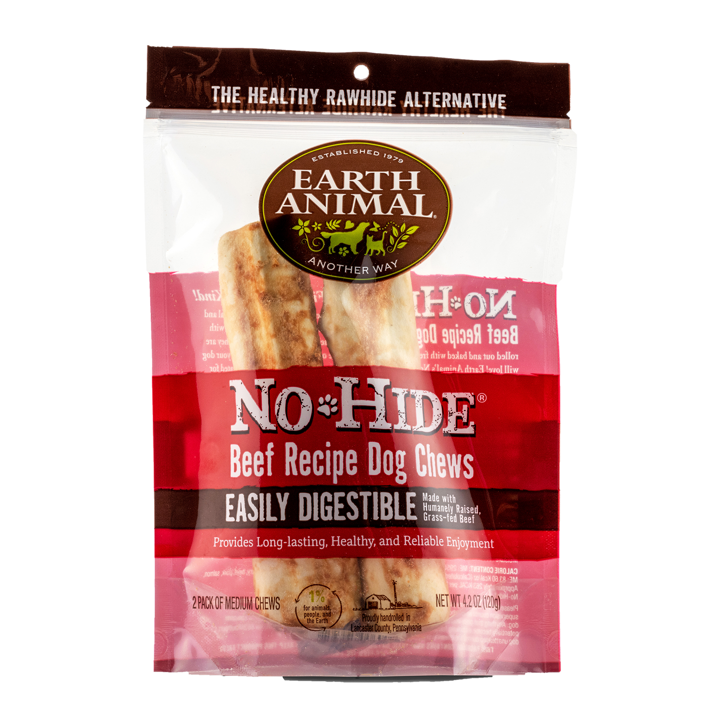 Earth Animal 2-Pack No-Hide Beef Chew Dog Treats