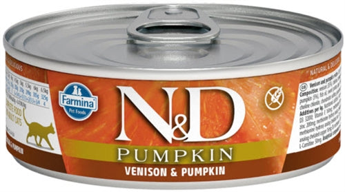 Farmina Pet Foods N&D Venison & Pumpkin Canned Cat Food