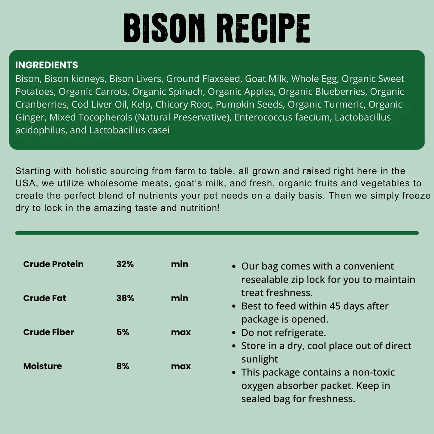 Bison Recipe