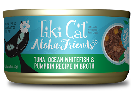 Tiki Cat Aloha Friends Tuna, Whitefish, And Pumpkin Recipe, Wet Cat Food