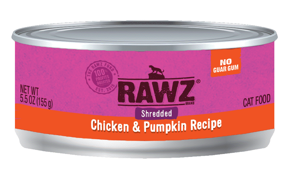 RAWZ® Shredded Chicken and Pumpkin Recipe, Wet Cat Food