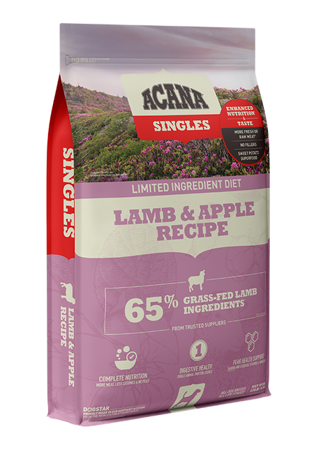 ACANA Singles Lamb & Apple Recipe Grain Free Dry Dog Food