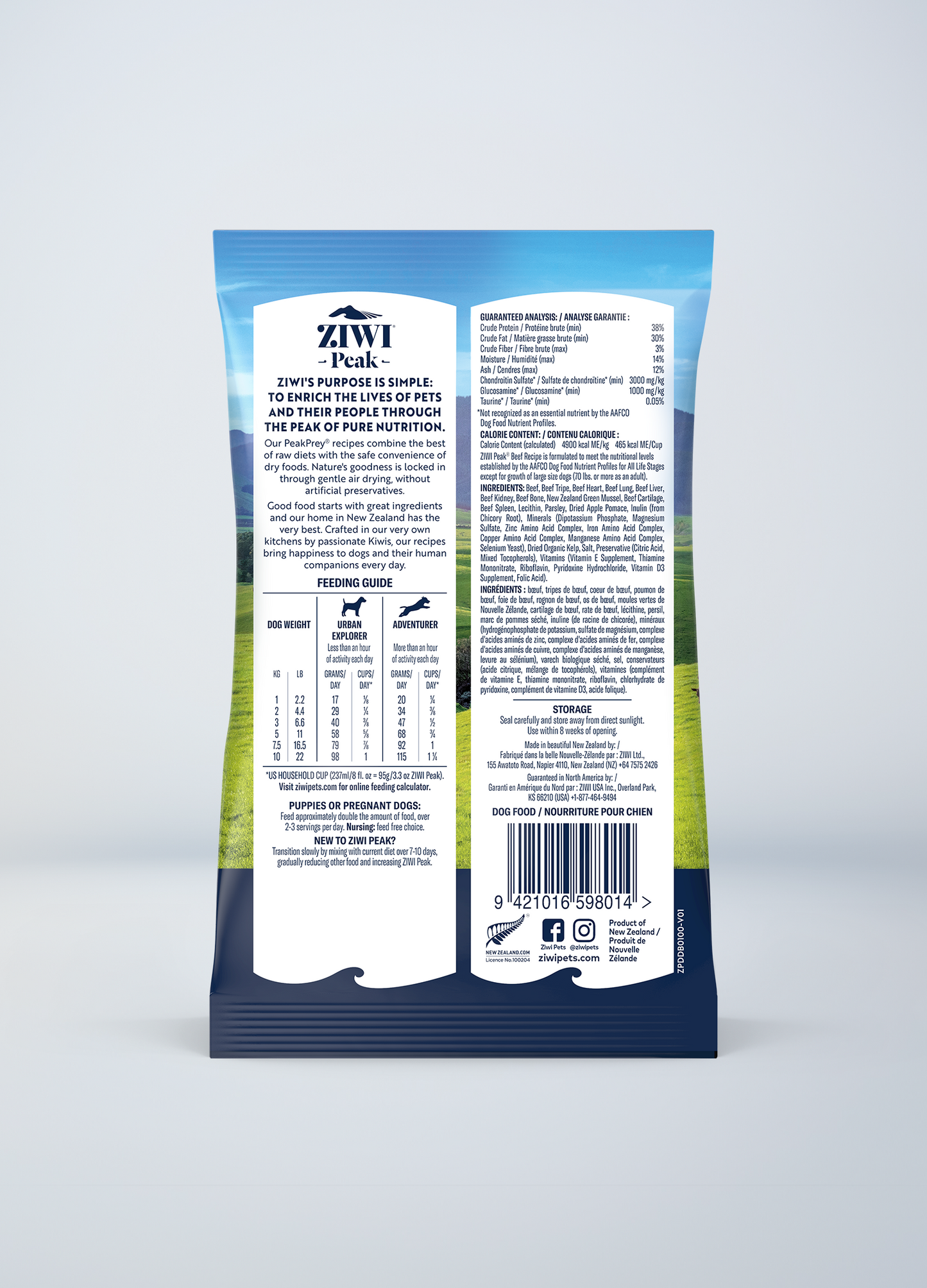 Ziwi Original Air-dried Beef recipe for dogs