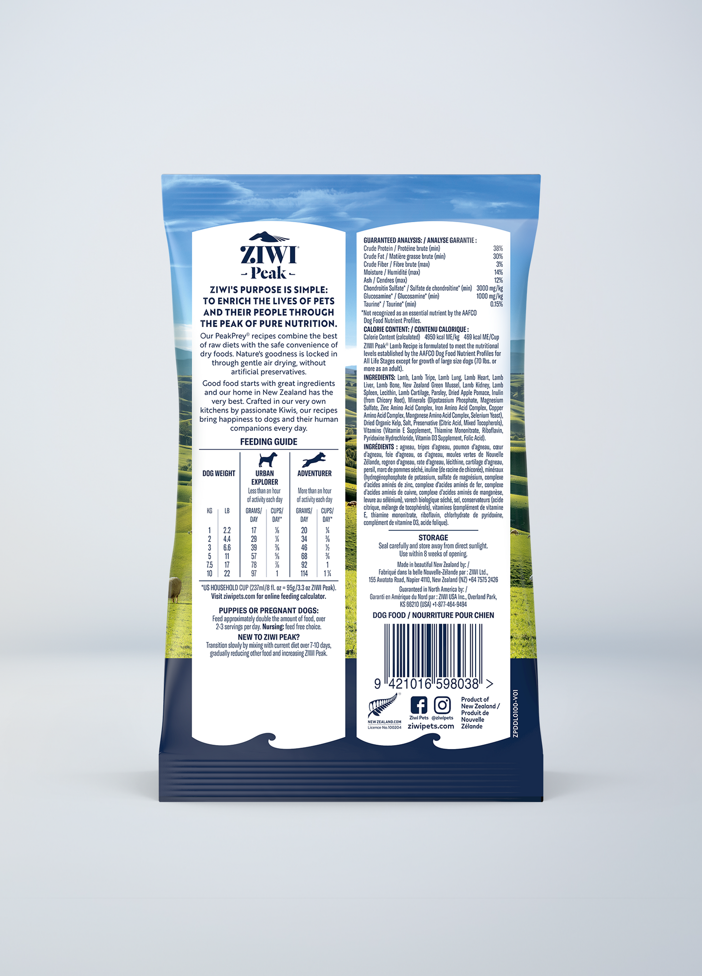Ziwi Original Air-dried Lamb Recipe for dogs