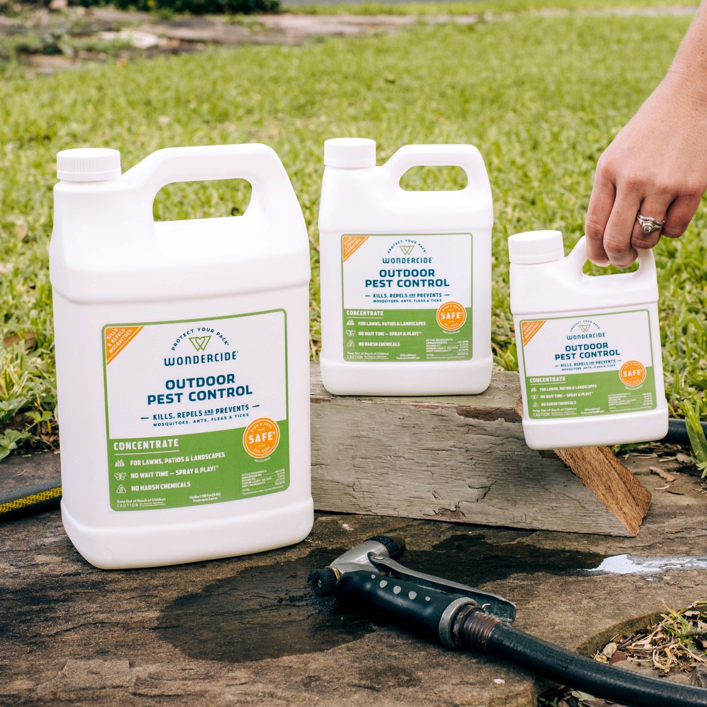 Wondercide Outdoor Pest Control Concentrate for Yard + Garden with Natural Essential Oils - 128 oz