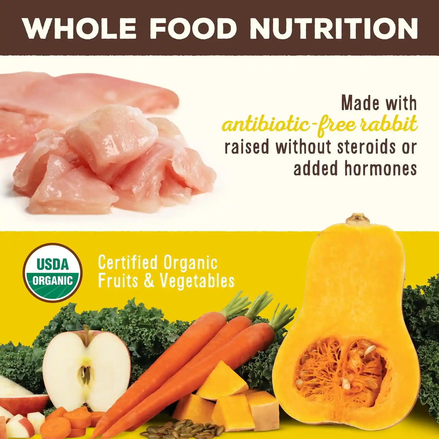 PrimalPetFood Freeze-Dried Raw Nuggets Dog Food - Rabbit Recipe