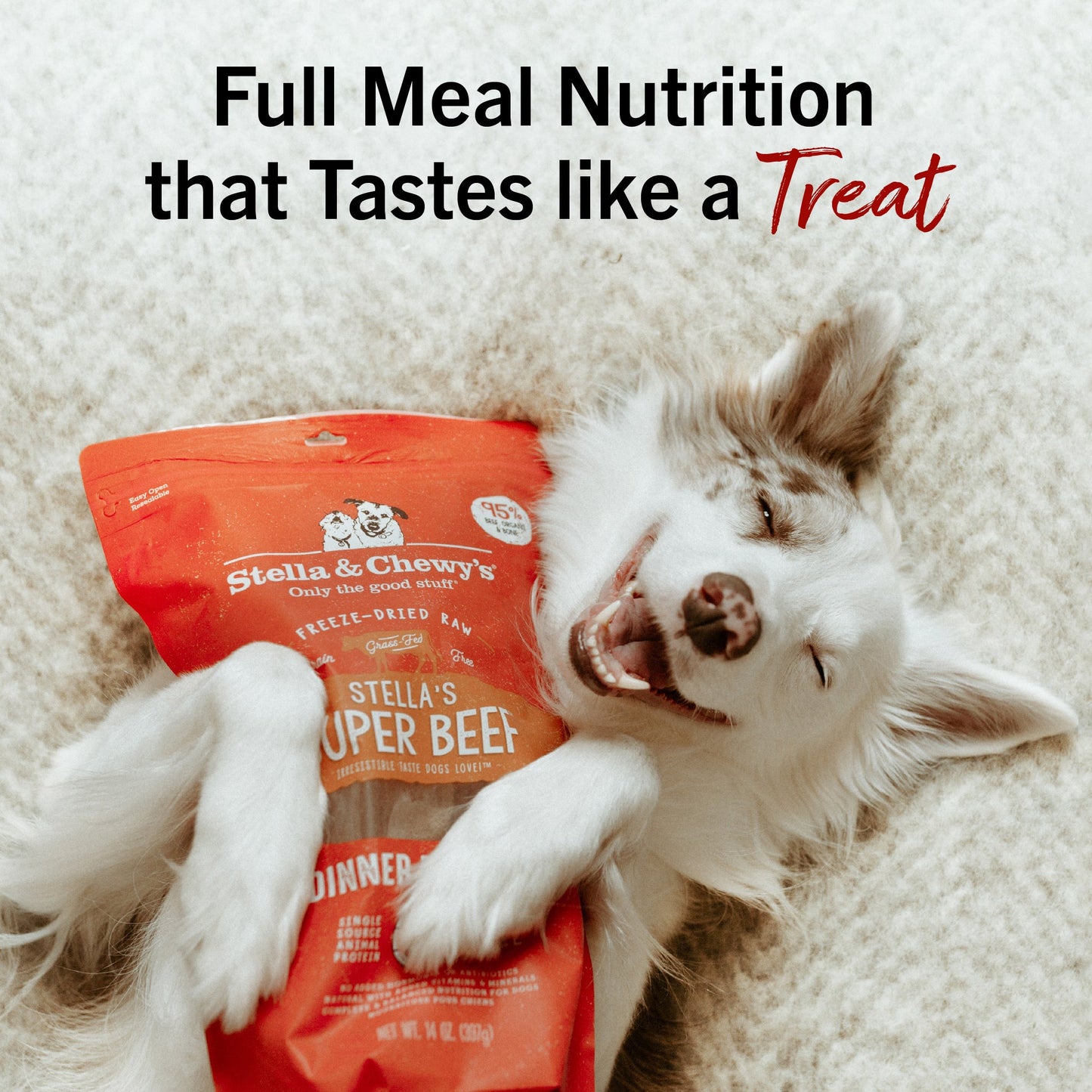 Stella’s Super Beef Freeze-Dried Raw Dinner Patties