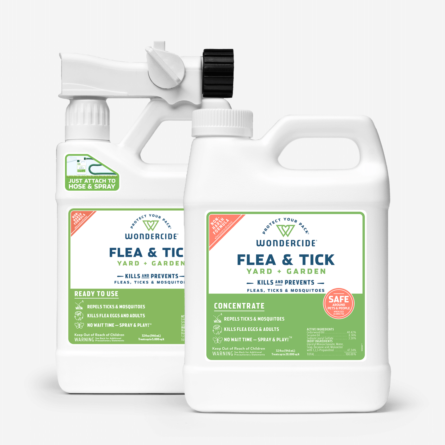 Wondercide Flea & Tick Yard Spray Refill Starter Kit with Natural Essential Oils