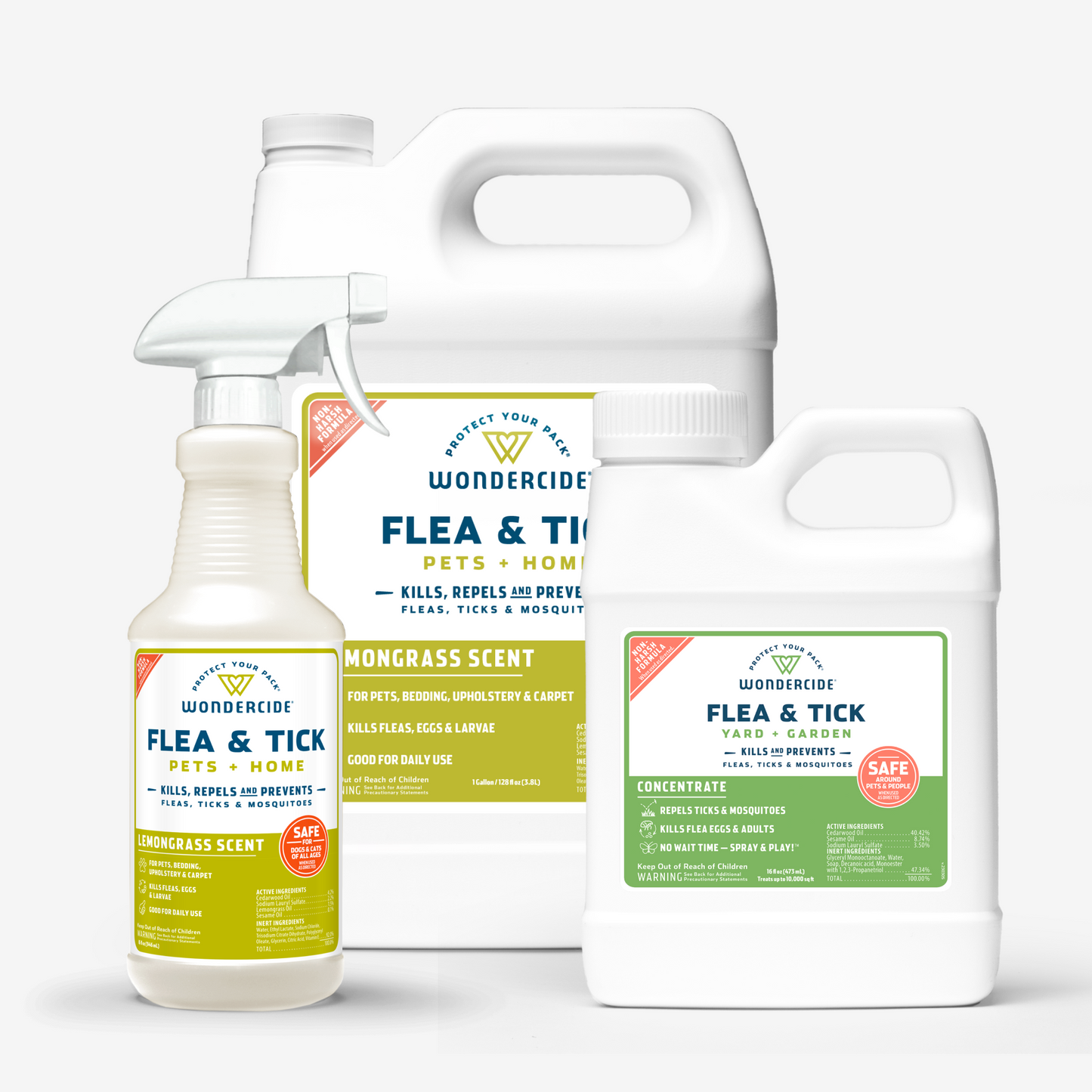 Wondercide Home Treatment Kit | Flea & Tick Spray with Natural Essential Oils