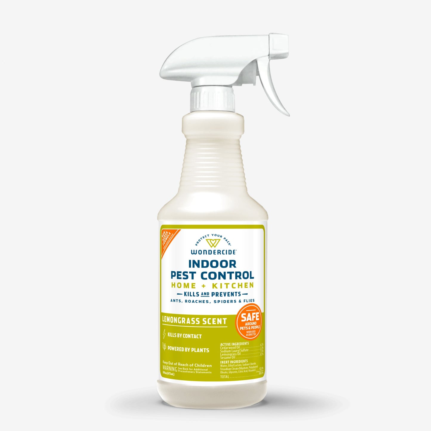 Wondercide Lemongrass Indoor Pest Control for Home + Kitchen with Natural Essential Oils