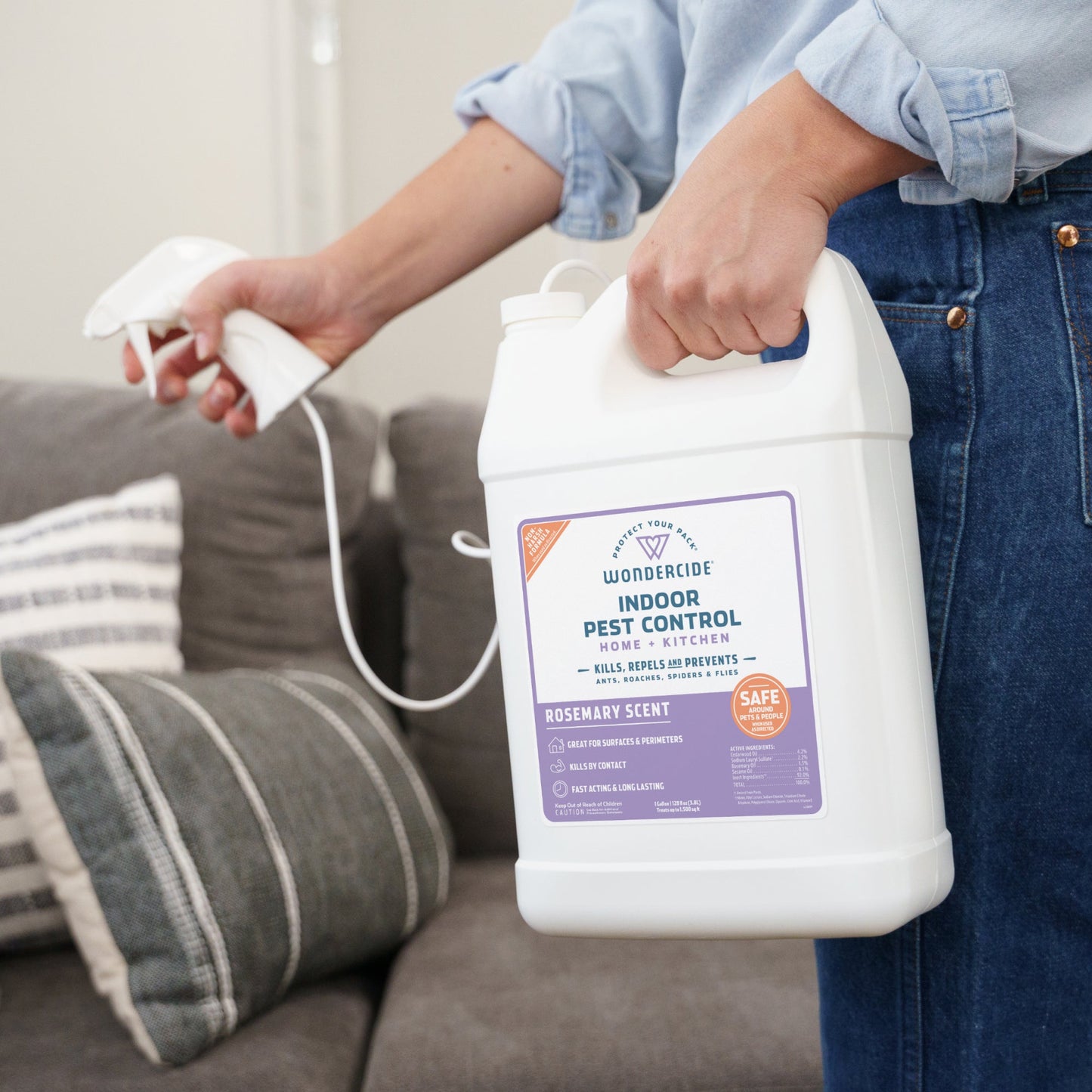 Wondercide Rosemary Indoor Pest Control for Home + Kitchen with Natural Essential Oils