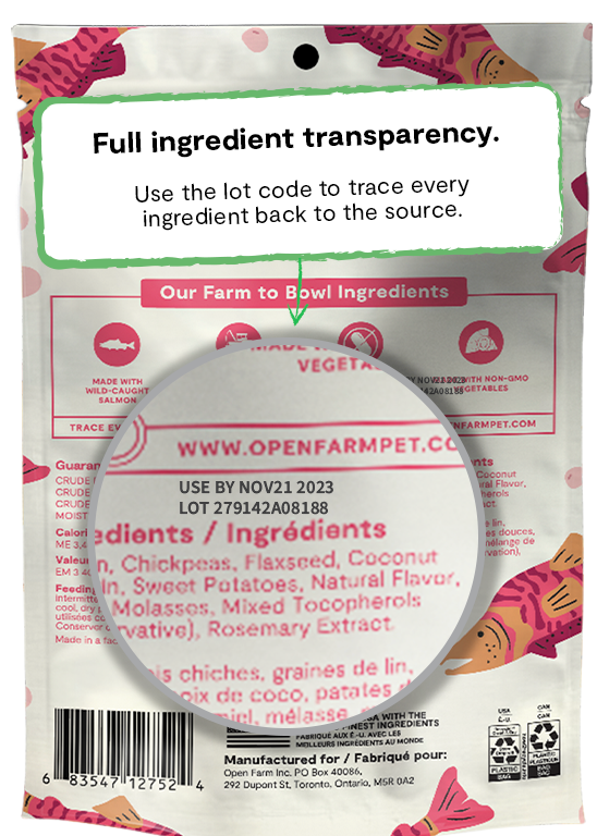 Open Farm Grain-Free Wild-Caught Salmon Jerky Strips