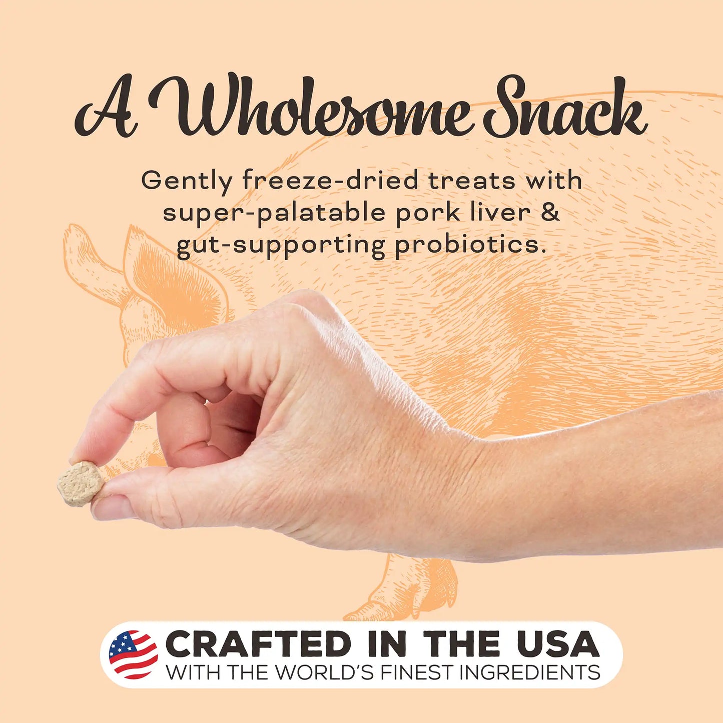 Primal Liver Laugh Love Freeze-Dried Treats for Dogs -Pork Liver Recipe