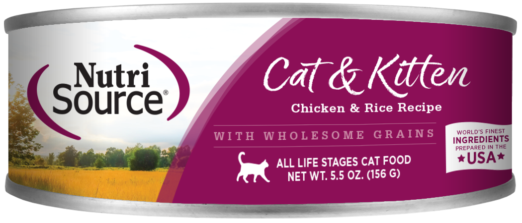 NutriSource Chicken & Rice Formula Canned Cat Food