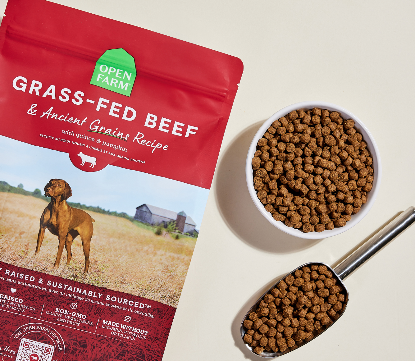 Open Farm Grass-Fed Beef & Ancient Grains Dog Kibble