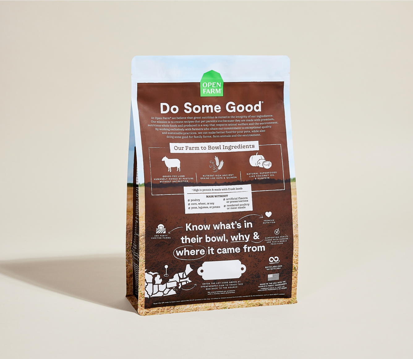 Open Farm Pasture-Raised Lamb & Ancient Grains Dog Kibble