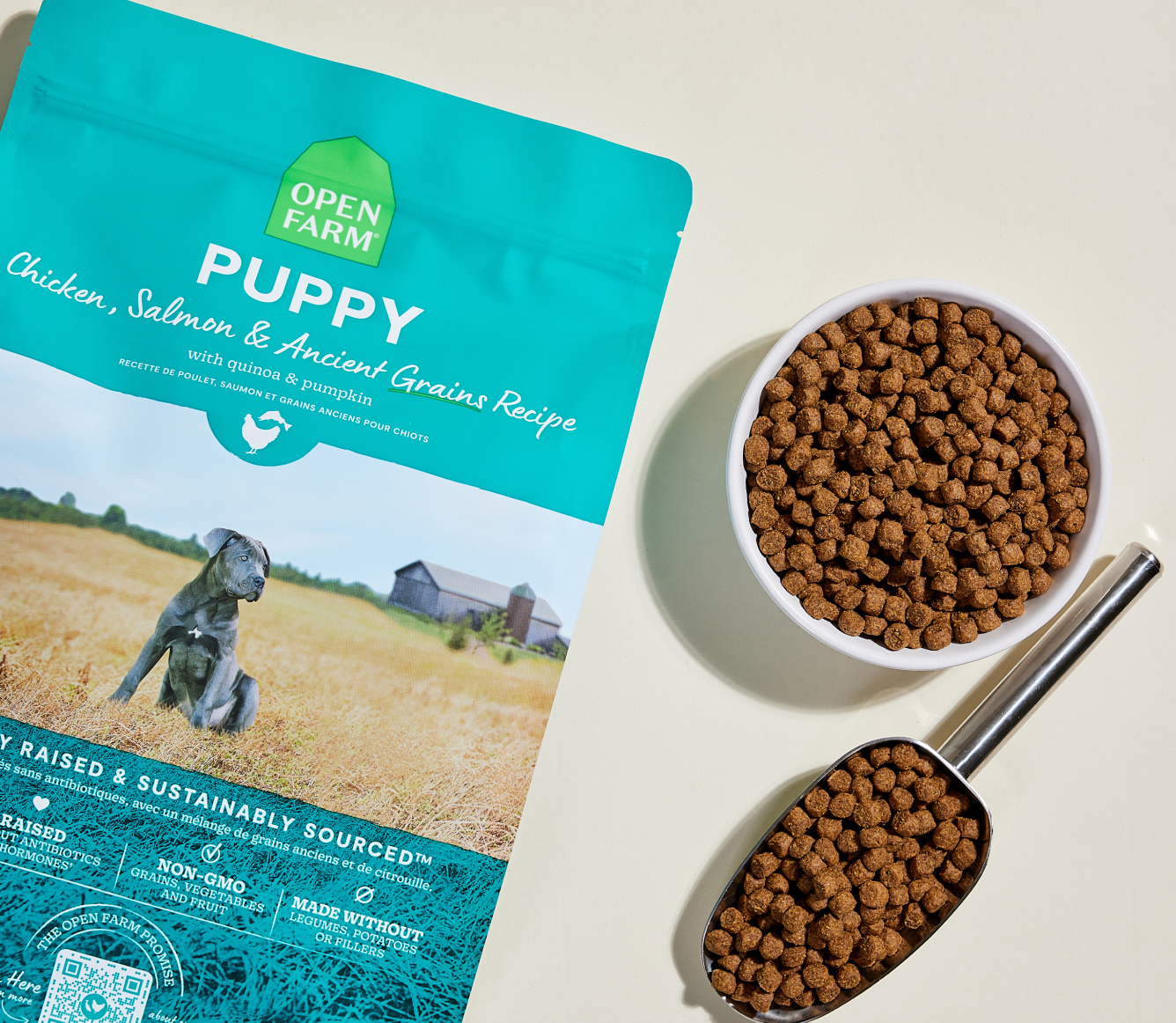 Open Farm Chicken & Salmon Ancient Grains Puppy Kibble
