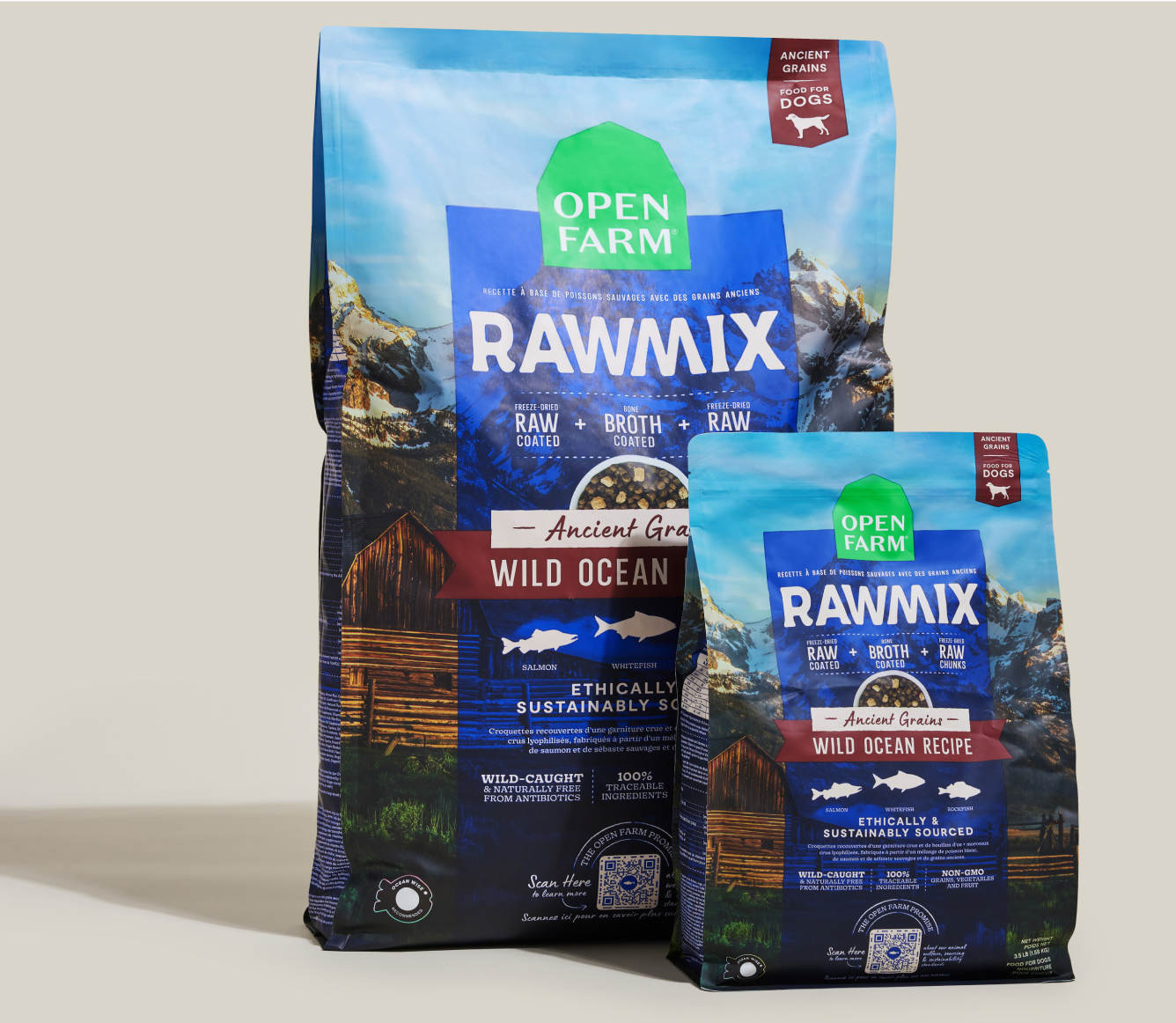 Open Farm RawMix Wild Ocean Ancient Grains Dog Kibble