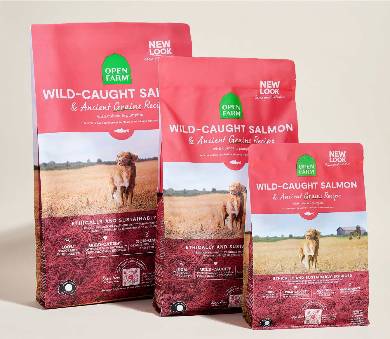 Open Farm Wild-Caught Salmon & Ancient Grains Dog Kibble