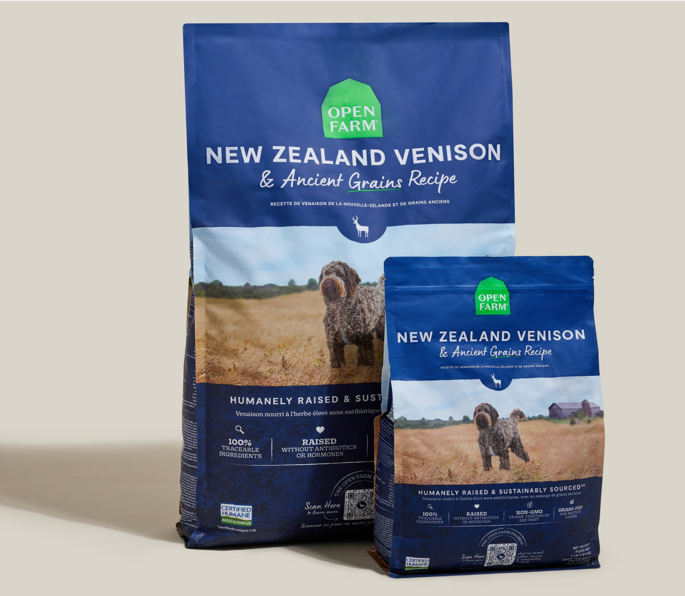 Open Farm New Zealand Venison & Ancient Grains Dog Kibble