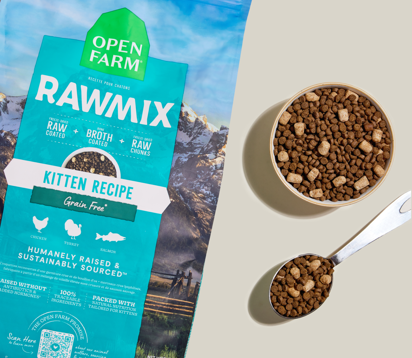 Open Farm RawMix Grain-Free Kitten Kibble