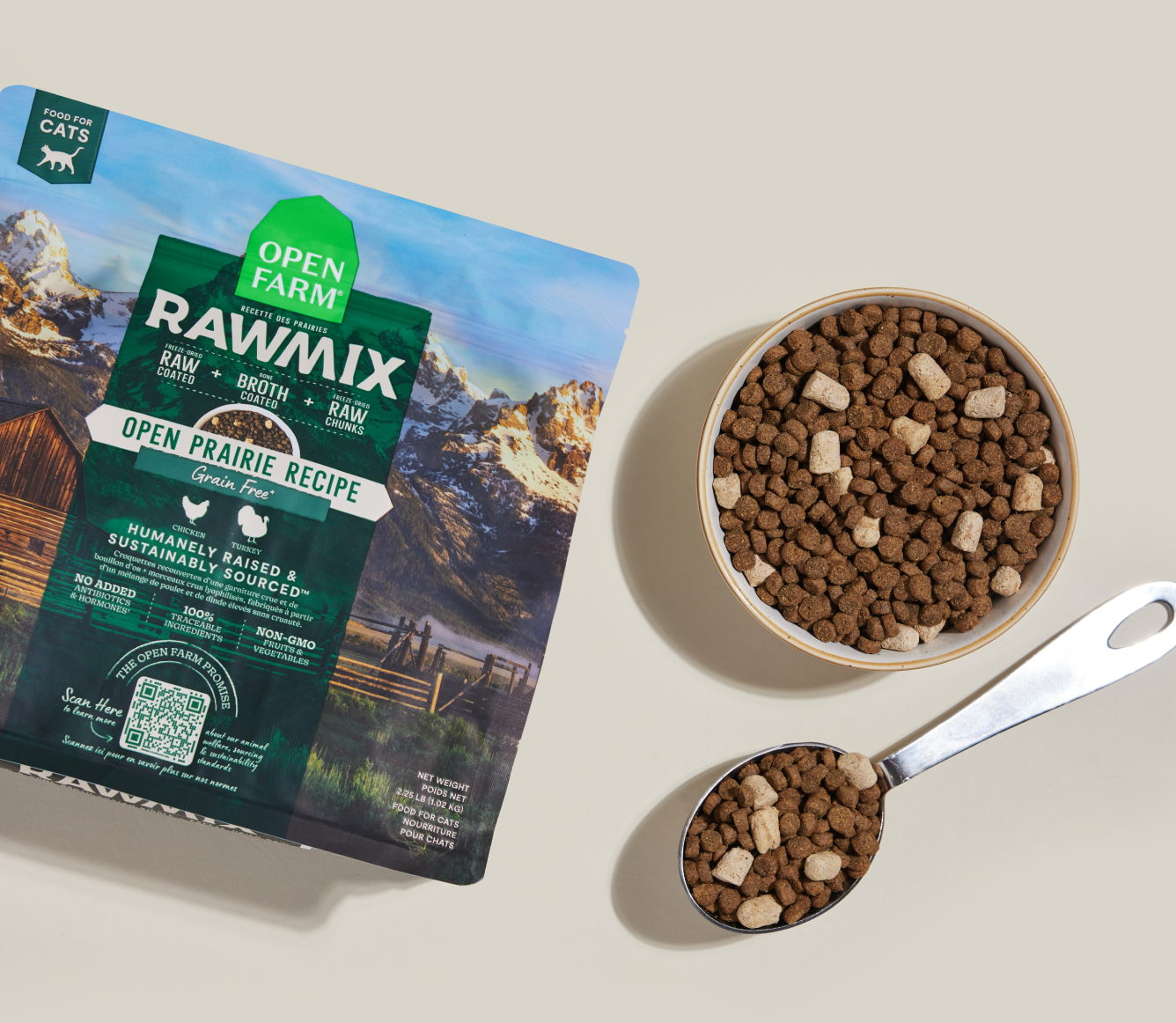 Open Farm RawMix Open Prairie Grain-Free Cat Kibble