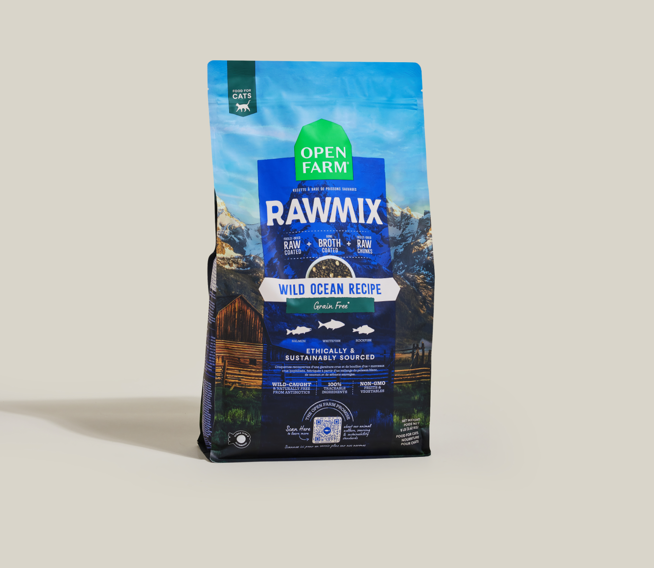 Open Farm RawMix Wild Ocean Grain-Free Cat Kibble