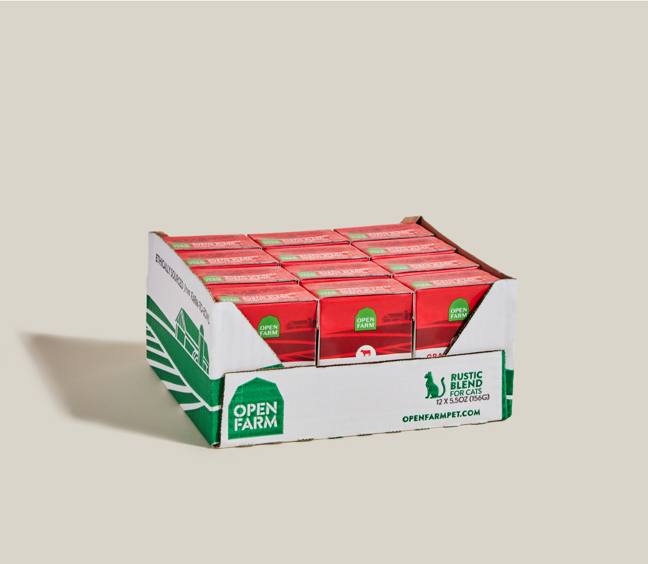 Open Farm Pet Grass-Fed Beef Rustic Blend Wet Cat Food