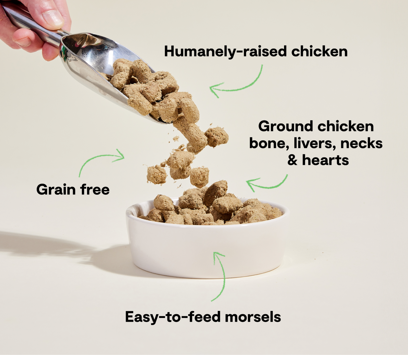 Open Farm Pet Harvest Chicken Freeze Dried Raw Morsels for Dogs