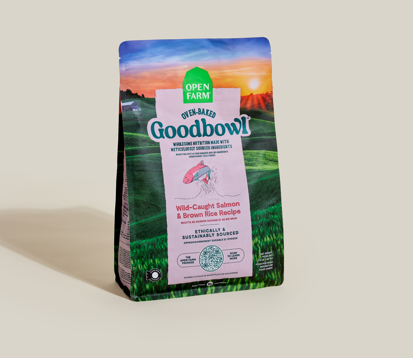 Open Farm Goodbowl Wild-Caught Salmon & Brown Rice Dog Kibble