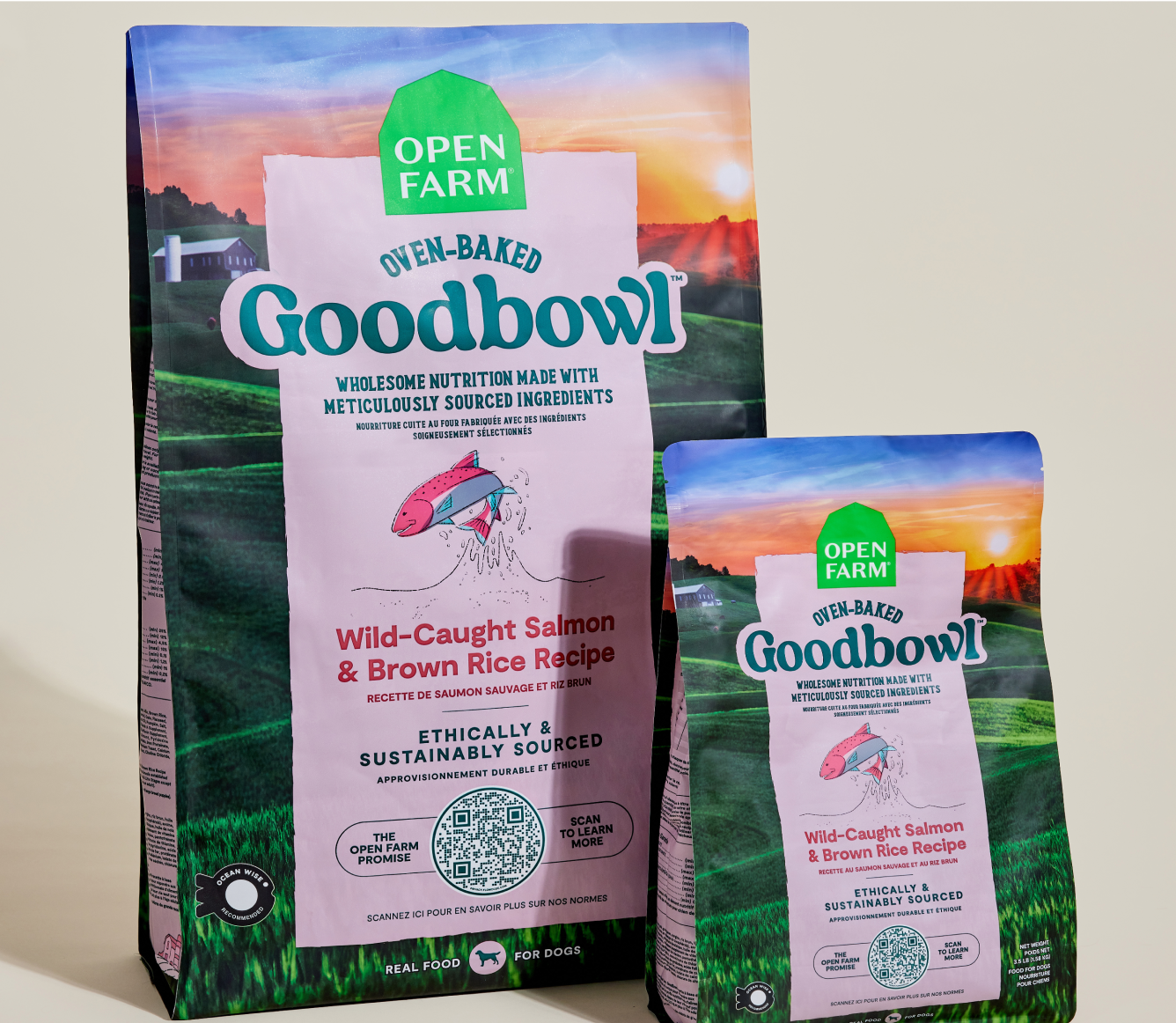 Open Farm Goodbowl Wild-Caught Salmon & Brown Rice Dog Kibble